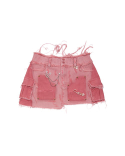 DXX 39-Cropped Mini skirt