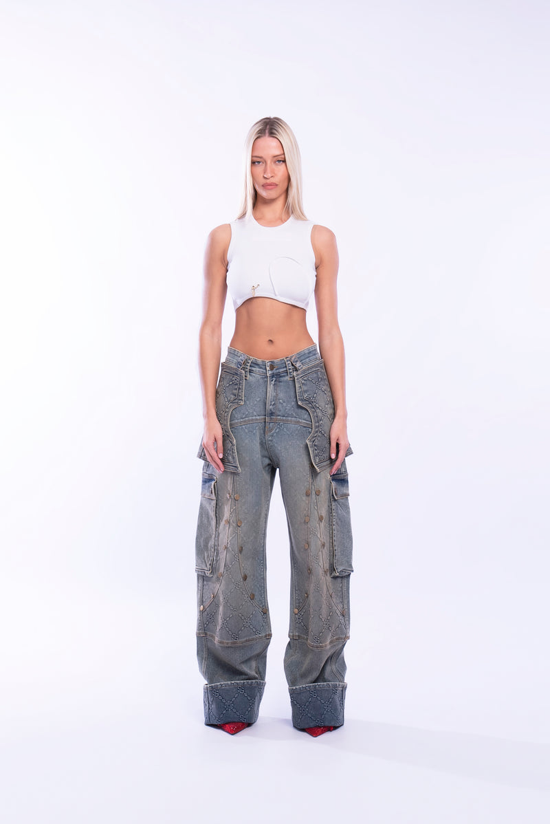 Blue Marine pants/Detachable skirt(SS-25)