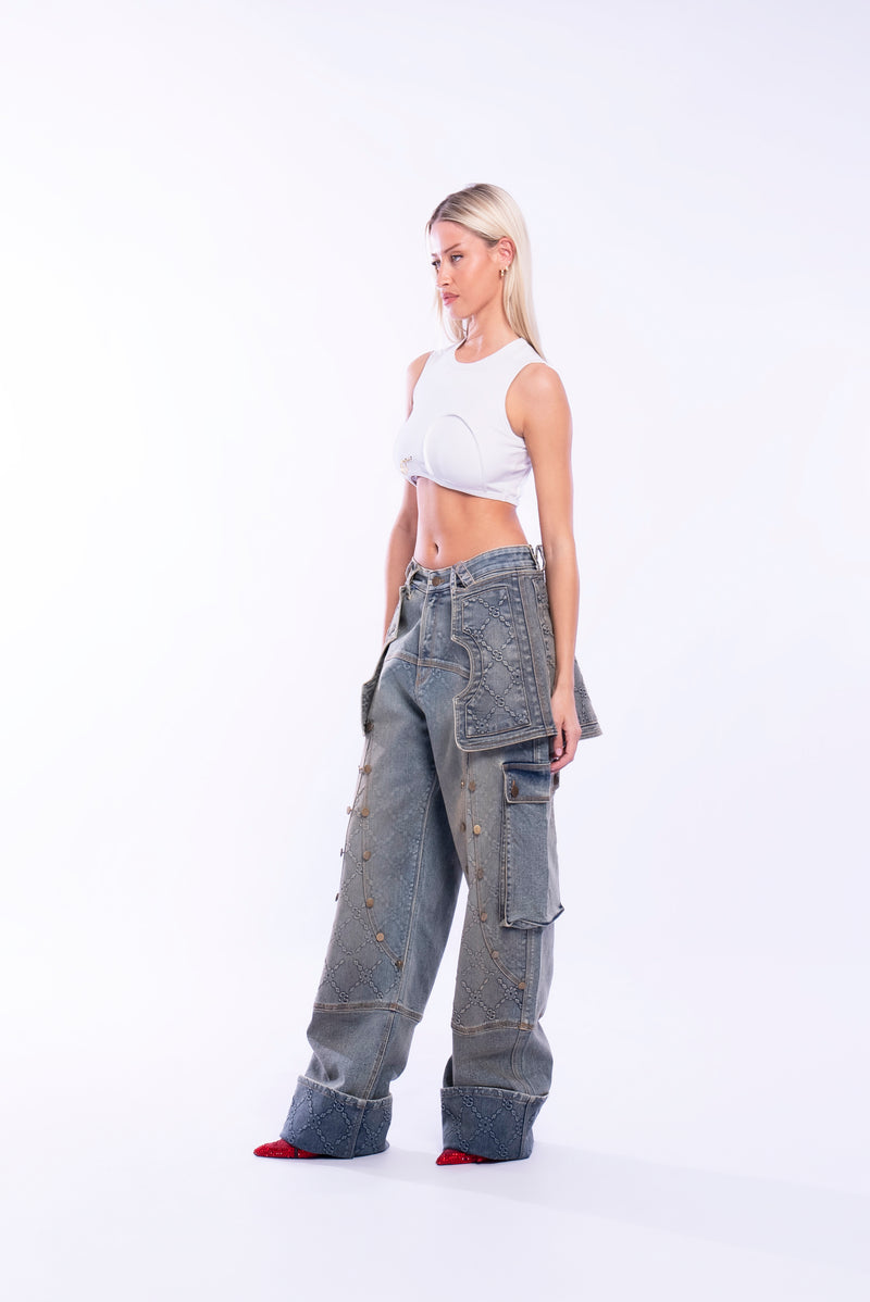 Blue Marine pants/Detachable skirt(SS-25)