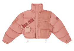 Astronaut Cropped Down Jacket - Dusty Pink